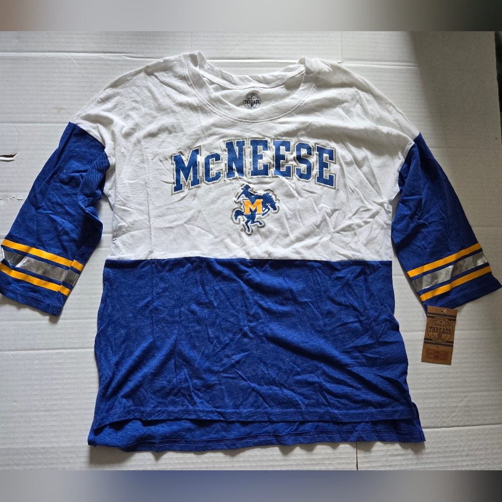 Knights Apparel McNesse State University Cowboys Ladies T-Shirt Size Lrg